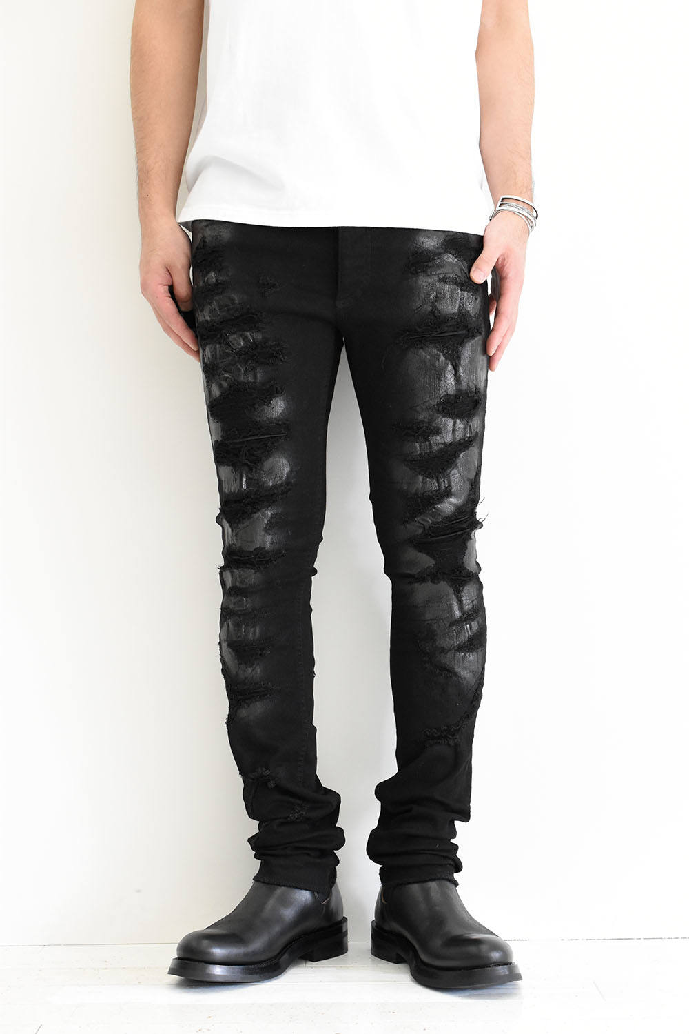 FAGASSENT - -ANDREA-BLOW Stretch Black Denim | ALTRA