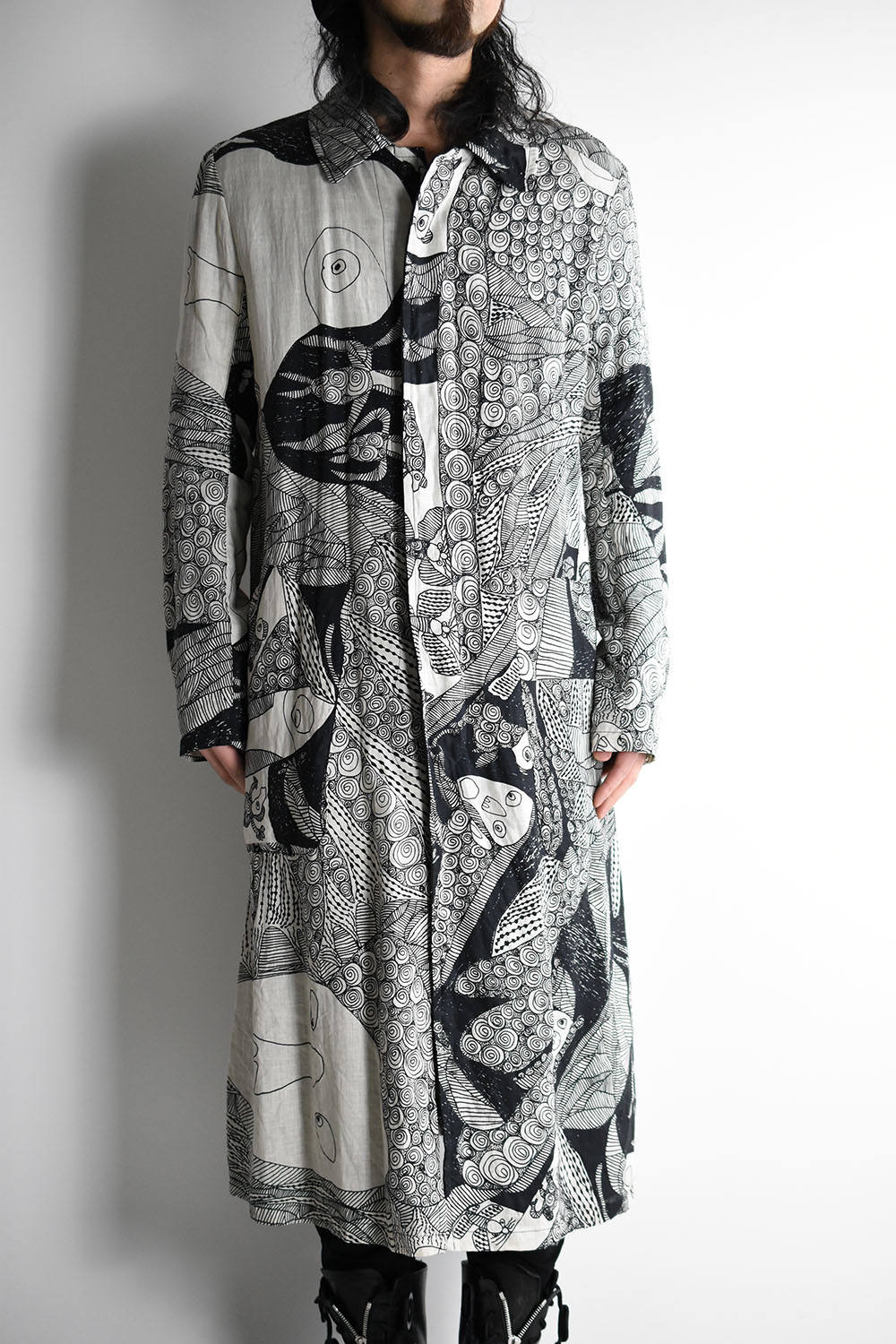 nude:masahiko maruyama - 《ラスト1点!!》-DISTORTION3-Linen Reversible  Coat