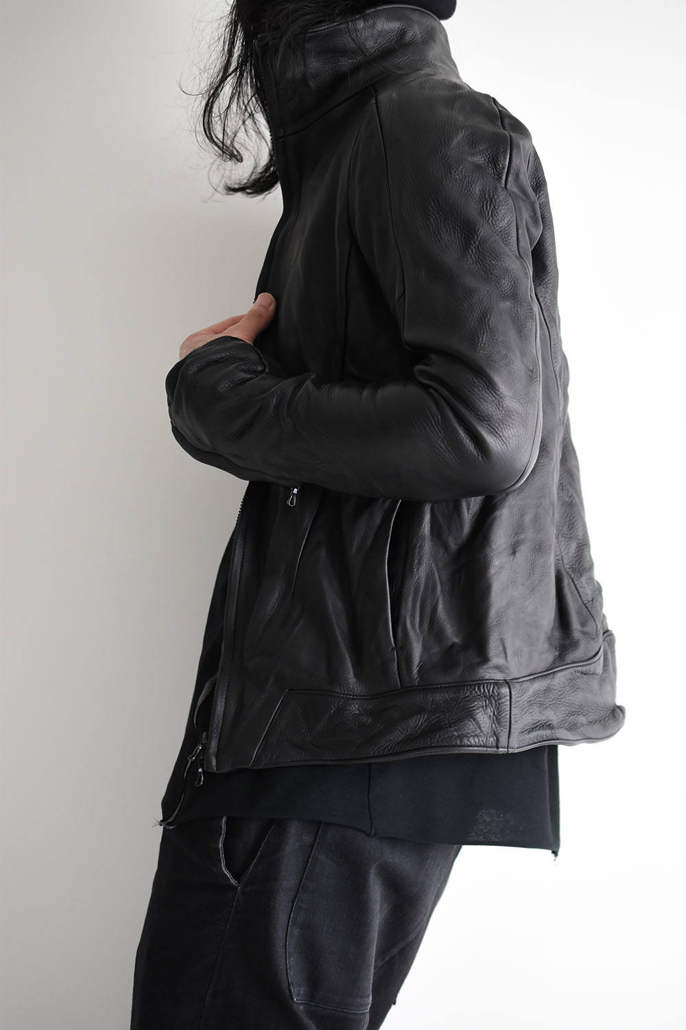 CIVILIZED - LEATHER TRACK JACKET