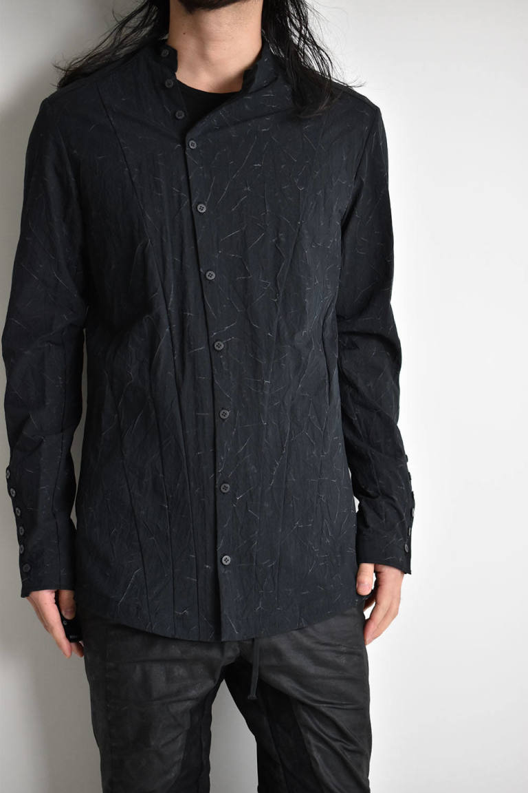 A F Artefact Cold Dye Switching Shirts Black コールドダイスウィチングシャツ ブラック Altra